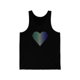 Gay Heart Lines Tank-Top: Pride Gradient Tank