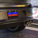 Polyamory Flag Wavey Vanity License Plate: Sharp Design for Cars