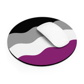 Asexual Flag Ripple Mousepad: Wavey Design for Desk