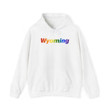 Wyoming Hoodie: Vibrant Pride Gradient Design