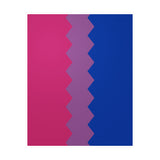 Bisexual Flag Wavey Decal: Sharp Pride Sticker