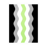 Agender Flag Ripple Decal: Wavey Pride Sticker