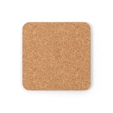 Queer Pride Flag Coaster Set: 4 Corkwood Wavey Drink Coasters