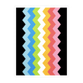 Queer Pride Flag Wavey Decal: Sharp Pride Sticker