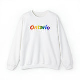 Ontario Pride Gradient Sweater: LGBTQ+ Designed Sweatshirt