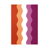 Lesbian Pride Flag Ripple Decal: Wavey Pride Sticker