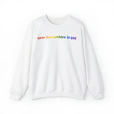 New Hampshire is Gay Pride Sweatshirt: LGBTQ+ Flag Gradient Sweater