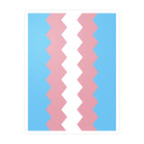 Transgender Flag Wavey Decal: Sharp Pride Sticker