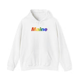 Maine Hoodie: Vibrant Pride Gradient Design