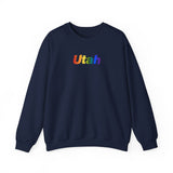 Utah Sweatshirt: Vibrant Pride Gradient Design