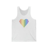 Pride Heart Lines Tank-Top: Pride Gradient Tank