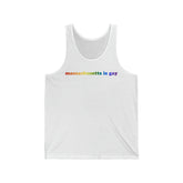 Massachusetts is Gay Pride Tank-Top: LGBTQ+ Flag Gradient Tank