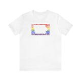 Iowa Pride Flag Tee: Rainbow LGBTQ+ State Silhouette Distressed Shirt