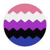 Genderfluid Flag Wavey Mousepad: Sharp Design for Desk