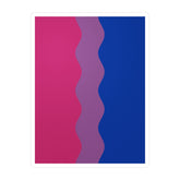 Bisexual Flag Ripple Decal: Wavey Pride Sticker