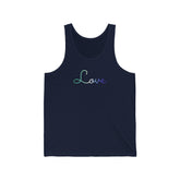 Gay Pride Love Script Tank: Subtly Elegant Pride Tank-Top