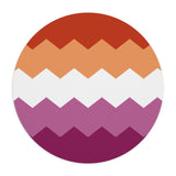 Lesbian Pride Flag Wavey Mousepad: Sharp Design for Desk
