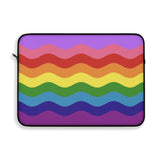 Gilbert Baker Pride Flag Laptop Sleeve: Ripple Print Protective Case
