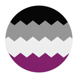 Asexual Flag Wavey Mousepad: Sharp Design for Desk