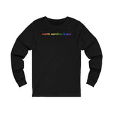 North Carolina is Gay Pride Long Sleeve T-Shirt: LGBTQ+ Flag Gradient Tee