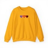 Polyamory Flag Hearts Sweatshirt: Pride LGBTQ+ Gradient Design