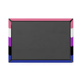 Genderfluid Pride Flag Magnet: Wavey Rectangle Button for Fridge