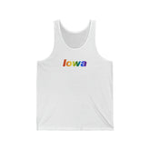 Iowa Tank-Top: Vibrant Pride Gradient Design
