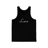 Pangender Love Script Tank: Subtly Elegant Pride Tank-Top