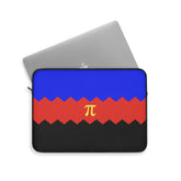 Polyamory Pride Flag Laptop Sleeve: Wavey Print Protective Case