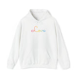 Pansexual Love Script Hoodie: Subtly Elegant Pride Sweatshirt