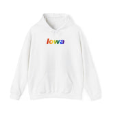 Iowa Hoodie: Vibrant Pride Gradient Design