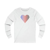 Polyamory Heart Lines Long Sleeve T-Shirt: Pride Gradient Tee