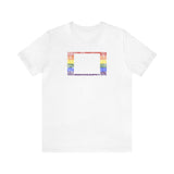 Wyoming Pride Flag Tee: Rainbow LGBTQ+ State Silhouette Distressed Shirt