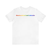 Newfoundland and Labrador Pride Gradient T-Shirt: LGBTQ+ Designed Tee