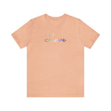 Gay Pride Love Script Tee: Subtly Elegant Pride T-Shirt