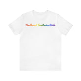 Northwest Territories Pride T-Shirt: Flowing Cursive Design with LGBTQ+ Gradient