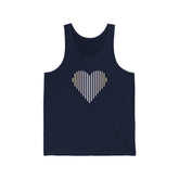 Pangender Heart Lines Tank-Top: Pride Gradient Tank