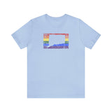 Connecticut Pride Flag Tee: Rainbow LGBTQ+ State Silhouette Distressed Shirt