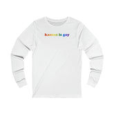 Kansas is Gay Pride Long Sleeve T-Shirt: LGBTQ+ Flag Gradient Tee