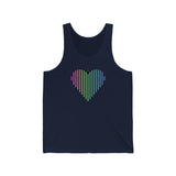 Polysexual Heart Lines Tank-Top: Pride Gradient Tank