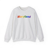 Maryland Sweatshirt: Vibrant Pride Gradient Design