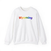 Wyoming Sweatshirt: Vibrant Pride Gradient Design