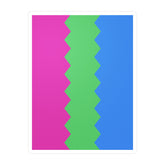Polysexual Flag Wavey Decal: Sharp Pride Sticker