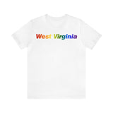 West Virginia Tee: Vibrant Pride Gradient Design