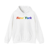 New York Hoodie: Vibrant Pride Gradient Design