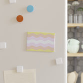 Pangender Pride Flag Magnet: Ripple Rectangle Button for Fridge