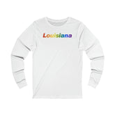 Louisiana Long Sleeve Tee: Pride Gradient Design