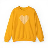 Pangender Heart Lines Sweater: Pride Gradient Sweatshirt
