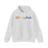 Alabama Pride Hoodie: Flowing Cursive Design with LGBTQ+ Gradient