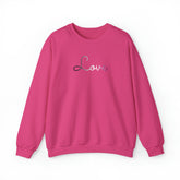 Asexual Love Script Sweatshirt: Subtly Elegant Pride Sweater